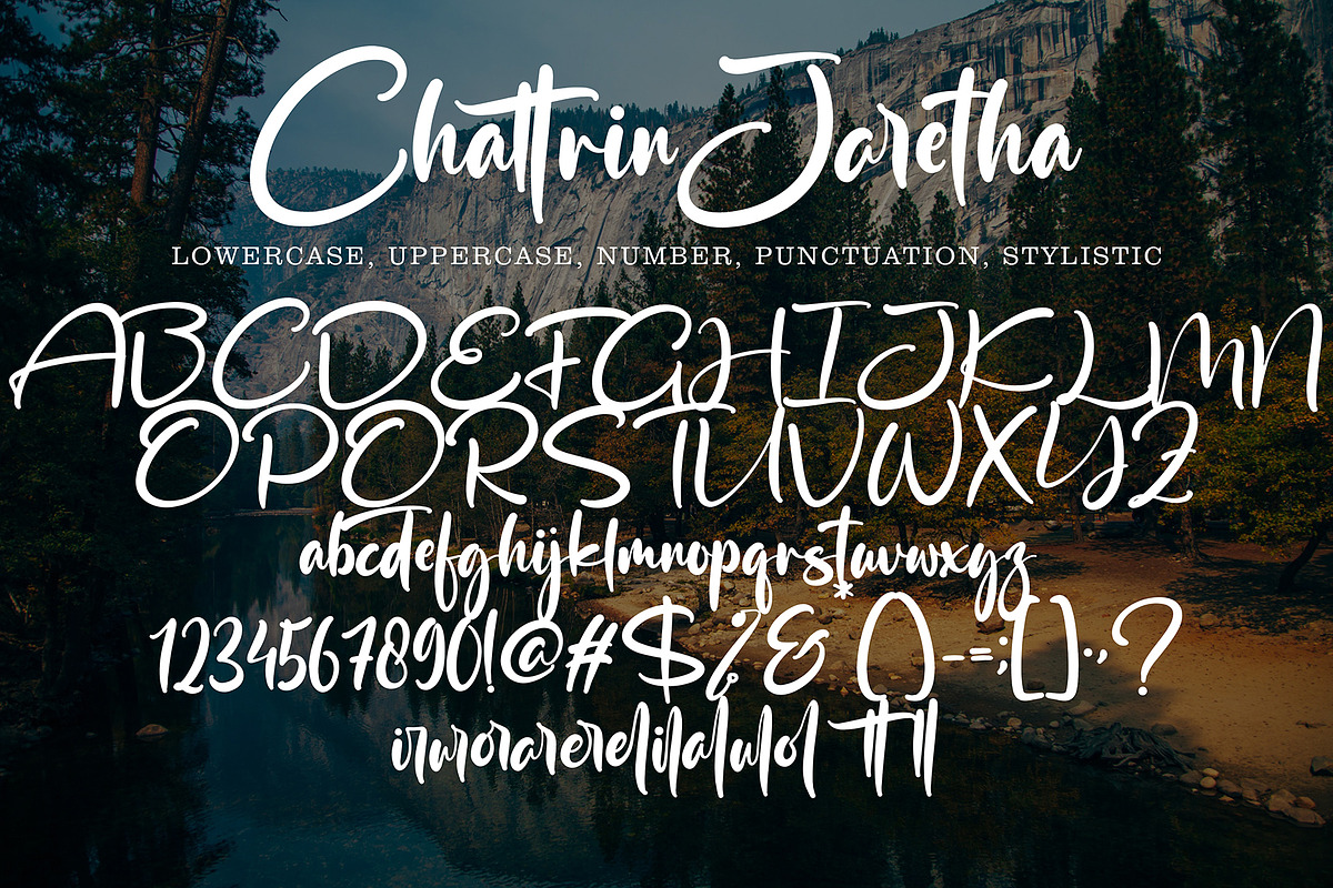Chattrin Jaretha, a Script Font by pineungtype (Photo 9 of 9)