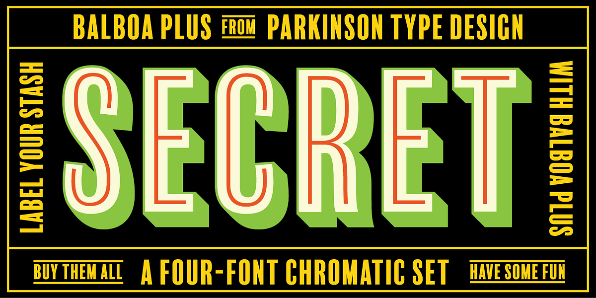 Balboa Plus, a Sans Serif Font by Parkinson Type Design (Photo 8 of 8)