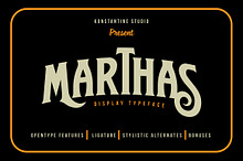 Marthas Vintage Branding font