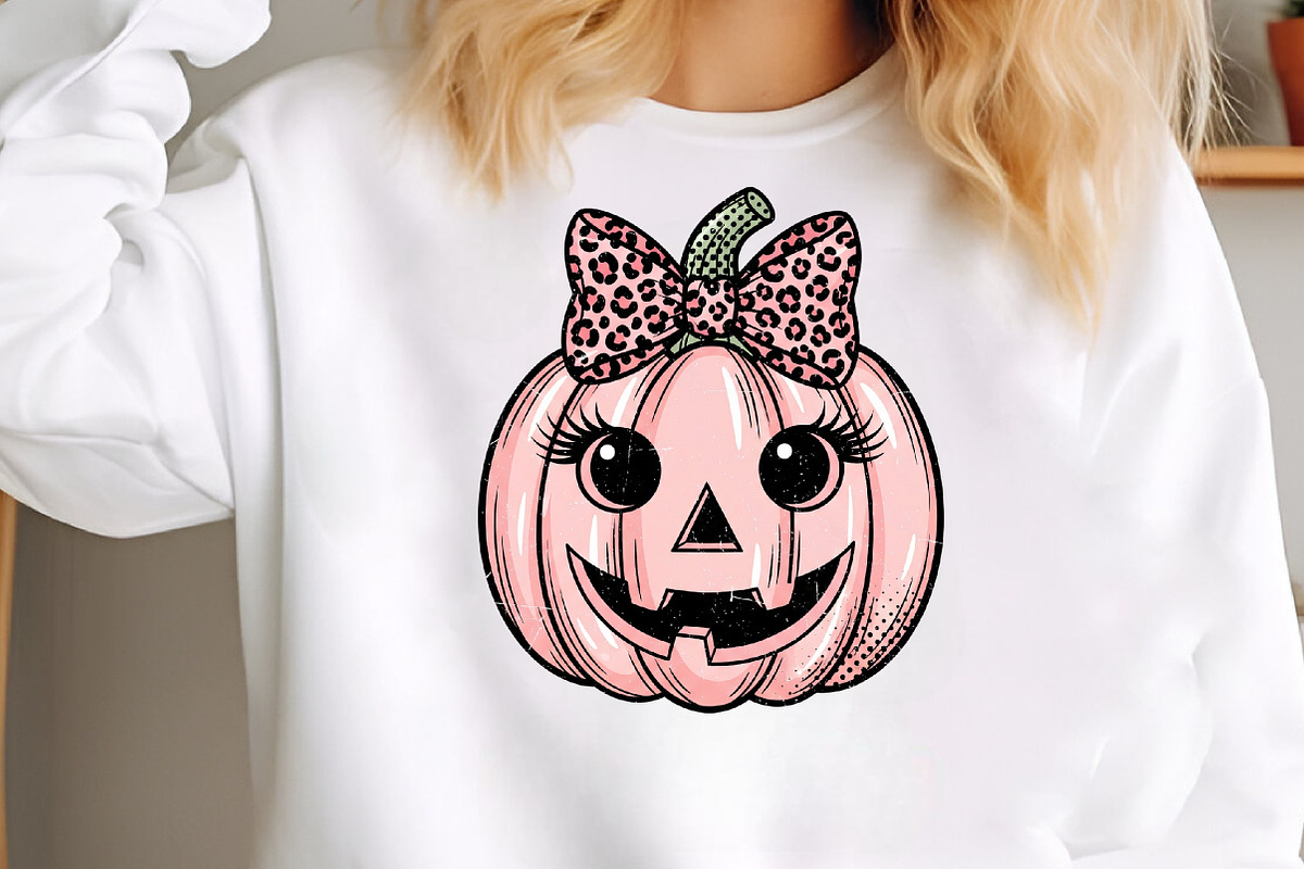 Pumpkin Coquette Bow Halloween PNG, an Illustration by Libby Wishes (Photo 5 of 6)