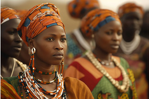 African Women Traditional Colorful