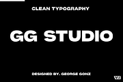 GG Studio - Typeface, a Sans Serif Font by George Gonz (Thumbnail 1 of 9)