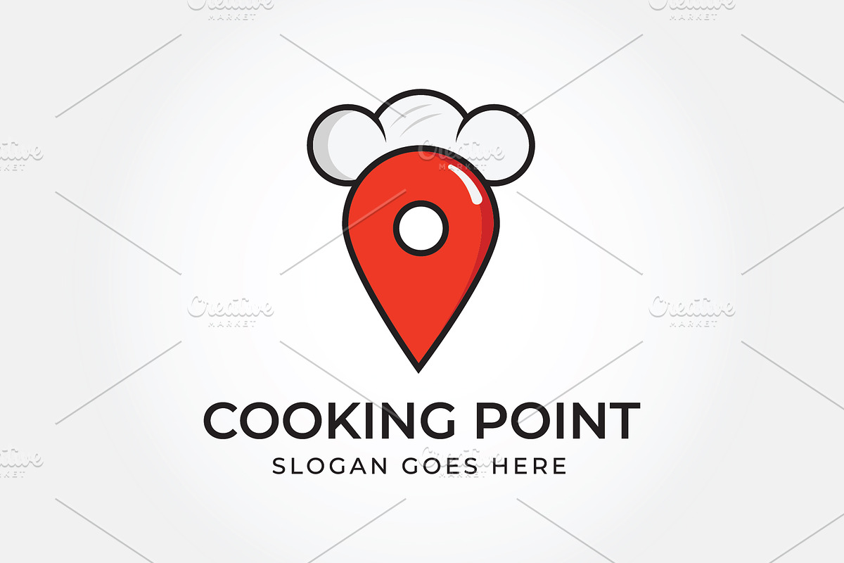 Cooking Point Food Logo, a Branding & Logo Template by Creattlle (Photo 1 of 4)