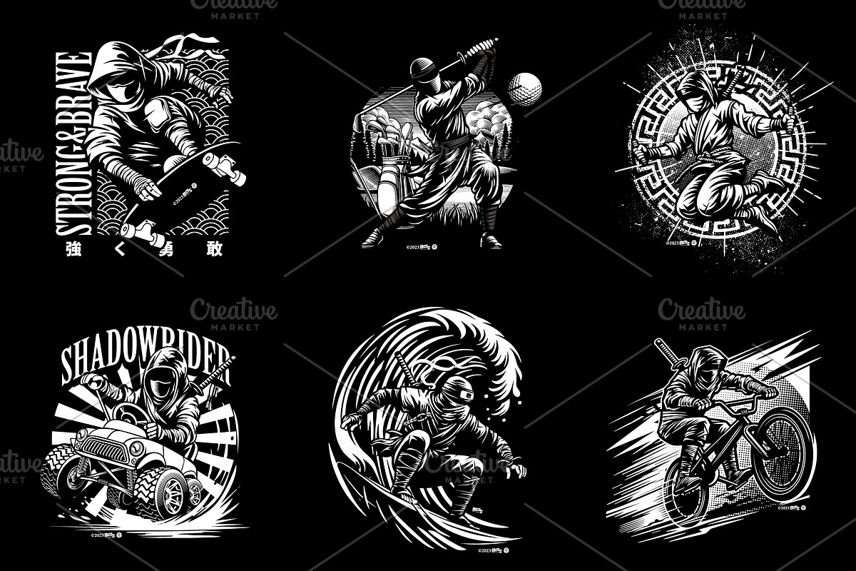 ultimate Japanese Ninja illustration, a Person Illustration by The BolzStudio (Photo 3 of 3)