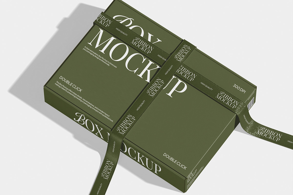 Ribbon Mockup, a Packaging Mockup by Unerispace (Photo 3 of 5)