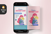 Mother’s Day Flyer Design 300 DPI, a Seasonal Illustration by Peacock_design (Thumbnail 3 of 3)