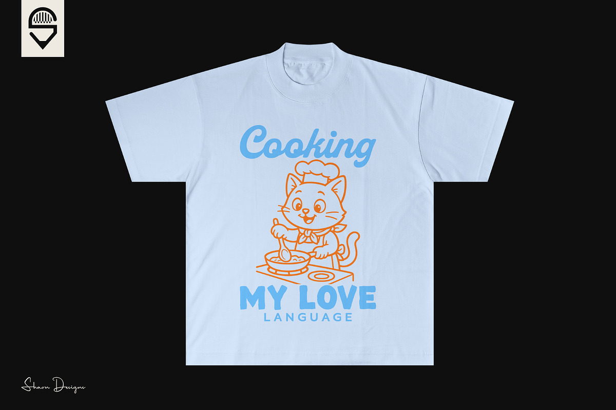 Cute cat chef cooking design, a Food Illustration by shaondesigns (Photo 3 of 4)