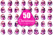 Christmas Santa with Blowing Bundle, a Decorative Illustration by taramija (Thumbnail 1 of 26)