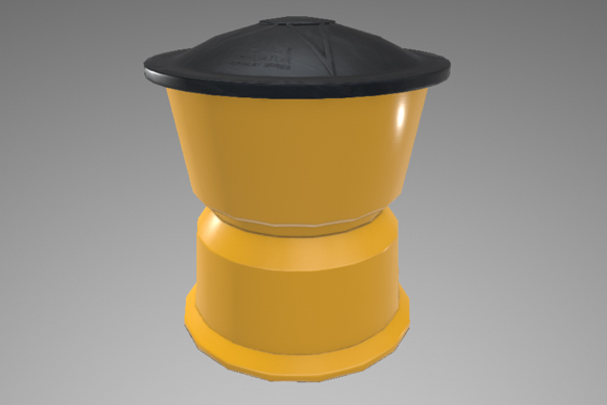 Impact Attenuator Drum, an Environmental 3D Model by Rev A Studios | THE SHOP (Photo 3 of 4)