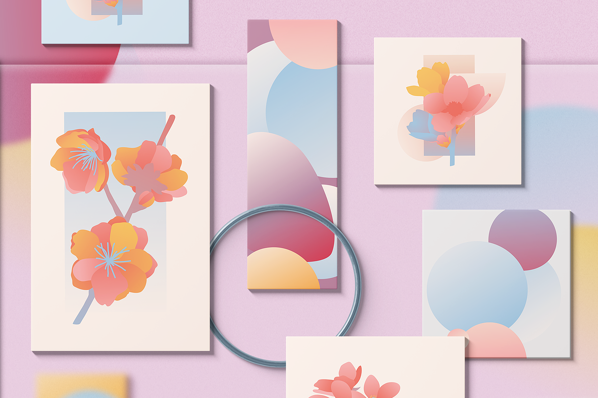 Flowers and shapes collection, an Object Graphic by Uniyok (Photo 5 of 8)