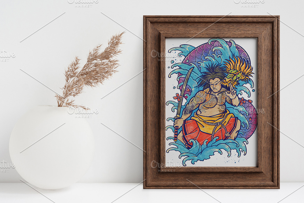 Watercolor Heroes & Demon Part 05, an Illustration by NStudio (Photo 4 of 5)