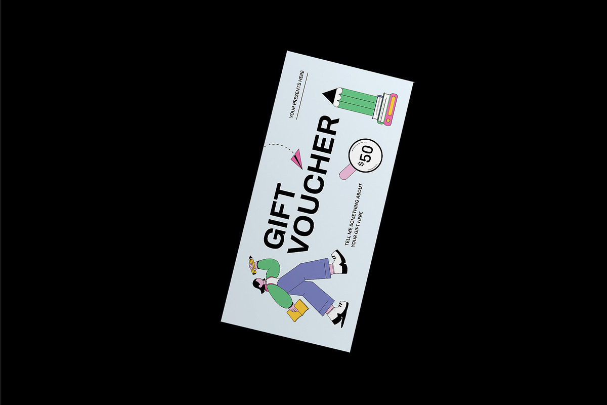 Flat Vector Back to School Voucher, a Card Template by Neermana (Photo 2 of 4)