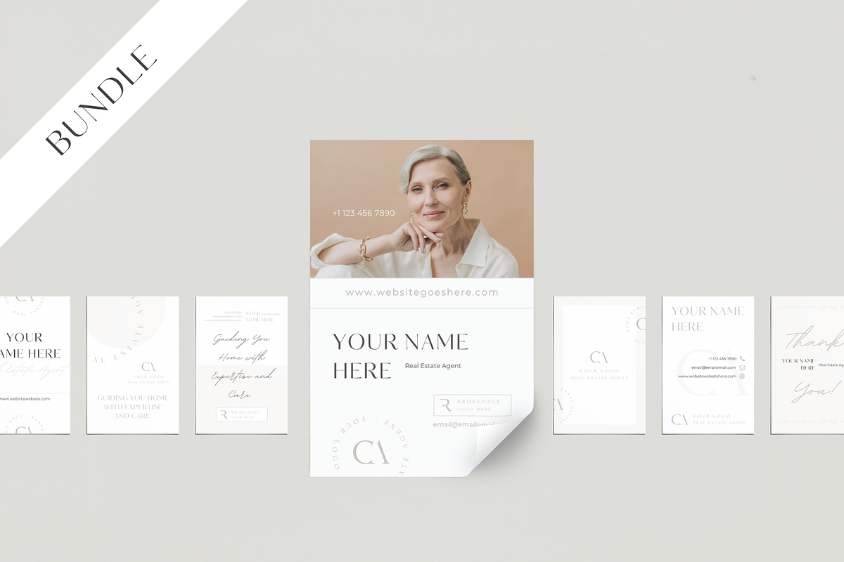 BUNDLE Real Estate Vertical Stickers, a Branding & Logo Template by EstateElements (Photo 1 of 8)