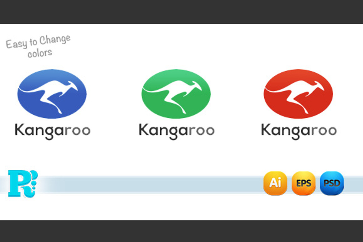 Kangaroo logo, a Branding & Logo Template by PRtopdesign (Photo 3 of 3)