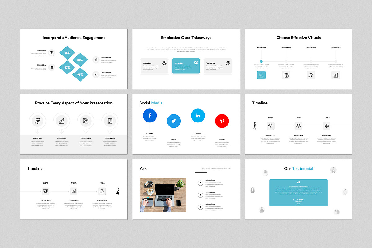Non Profit Presentation Template, a Presentation Template by GenerousArt (Photo 4 of 8)