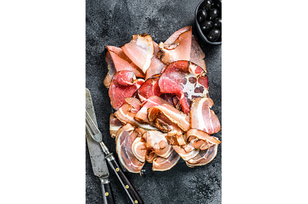 Set of cold cured italian meat Ham, a Food & Drink Photo by composter-box@mail.ru