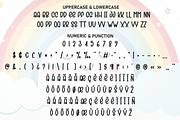 kinder rainbow | Script Font, a Script Font by Scratchones (Thumbnail 7 of 8)
