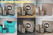 3 Shopping Paper Bags Mockup, a Product Mockup by MockUps Gallery (Thumbnail 2 of 3)