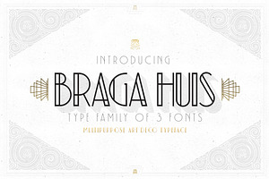 Braga Huis, a Sans Serif Font by Juru Aksara