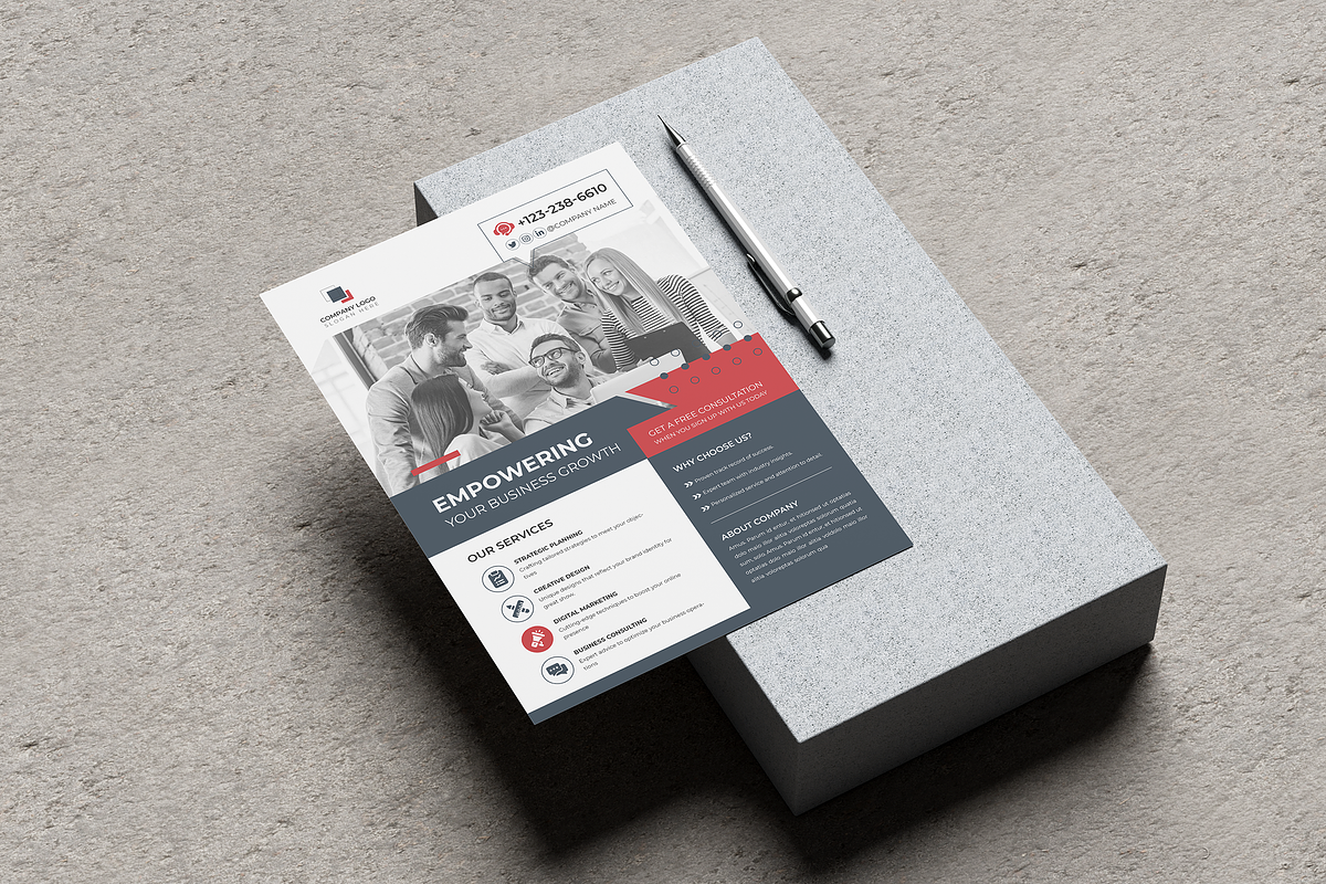 Flyer Template | Canva | Word, a Flyer Template by Template Zone (Photo 5 of 7)