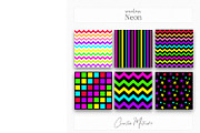 Neon Glow Digital Paper, a Pattern Graphic by Creative Matrix82 (Thumbnail 5 of 5)