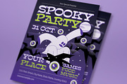 Purple Spooky Party Flyer Set, a Flyer Template by graphicook (Thumbnail 2 of 3)