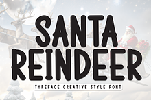 Santa Reindeer | Script Font