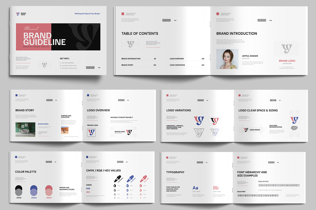 Minimalist Brand Identity Guideline preview 4