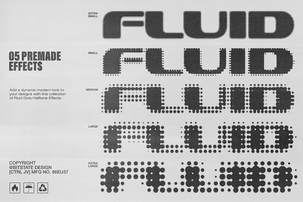Fluid Dots Halftone Effect, a Layer Style Add-On by Bitstate Design (Photo 2 of 4)