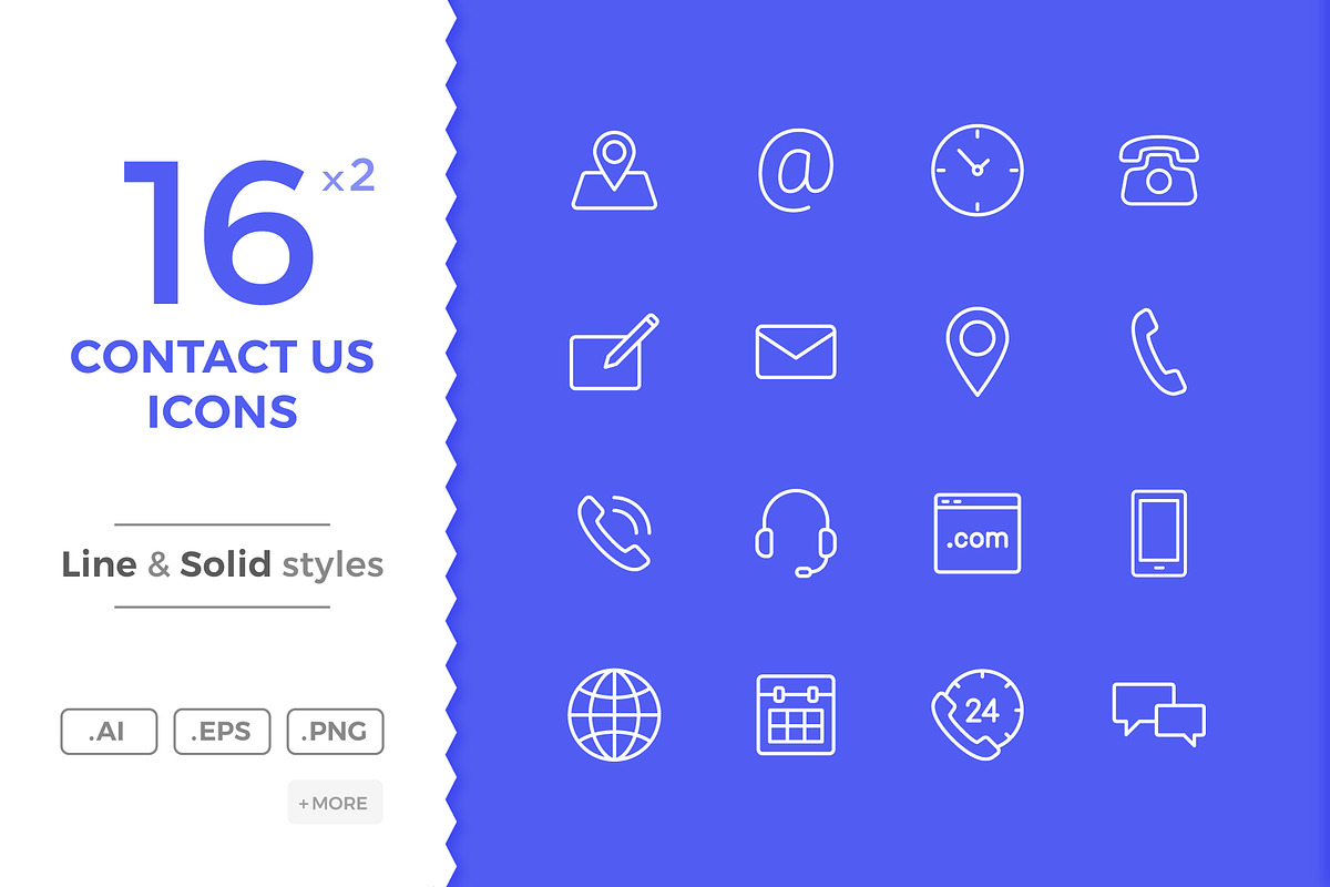 Contact Icons, a Solid Icon by filborg