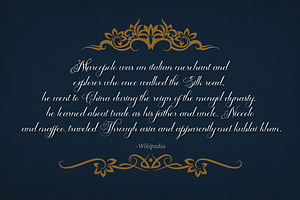 Marcopolo Calligraphy Font