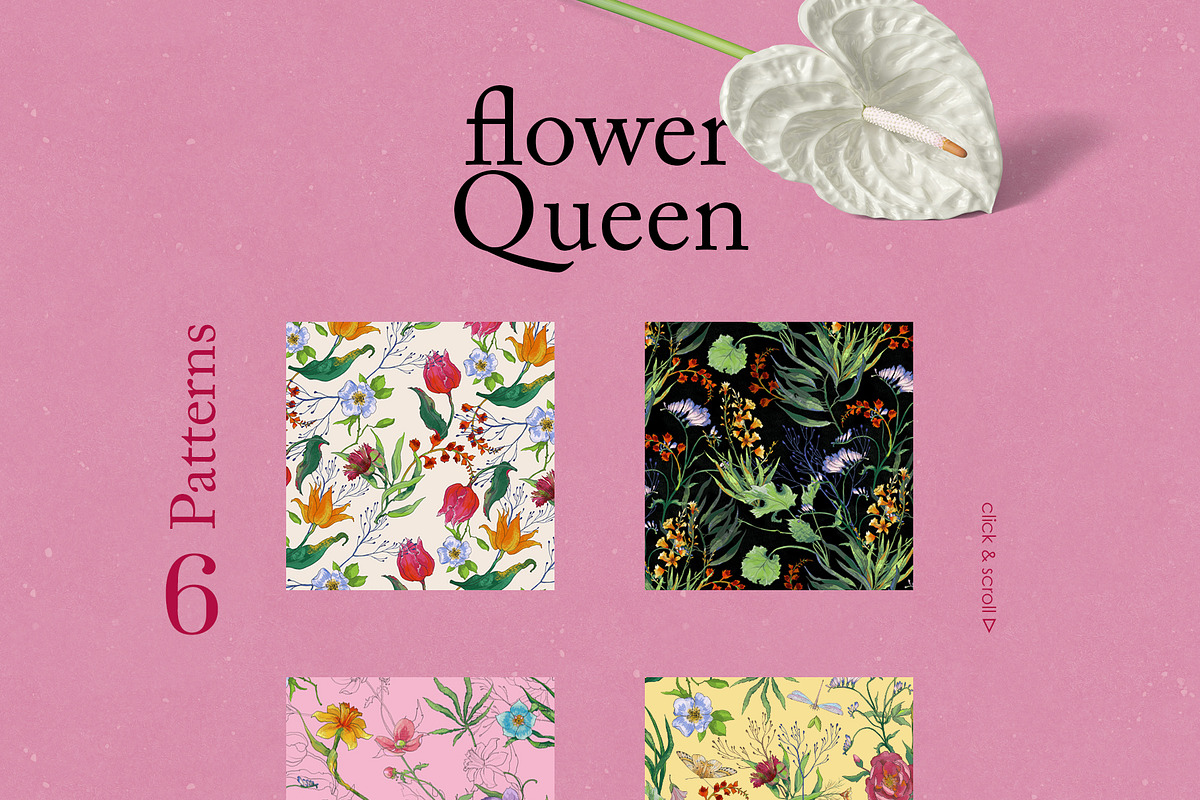 Flower Queen. Botanical vintage, an Object Illustration by Colden Blue (Photo 6 of 14)