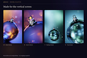 Winter Baubles - 12 JPG Backgrounds, a Background Graphic by Photocreo Michal Bednarek (Thumbnail 4 of 6)