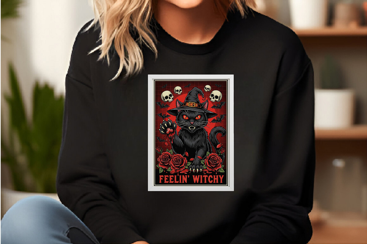 Feelin' Witchy Png,,Cats Crazy Png, an Illustration by DreamCafeArt (Photo 3 of 7)