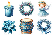Christmas Blue Clipart PNG, an Illustration by Daily.Designs (Thumbnail 5 of 5)