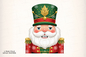 Glitter Nutcracker Christmas Png, an Illustration by SinaCreation