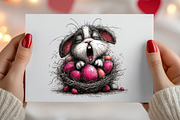 Whimsical Easter Rabbit Clipart, an Illustration by Canvas Craft (Thumbnail 6 of 6)