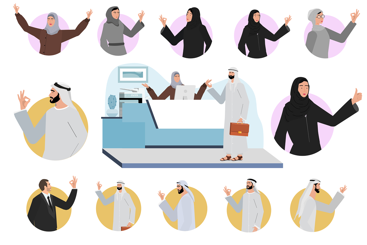 Arab Business People animation, a Templates & Theme by lottie pro (Photo 4 of 11)
