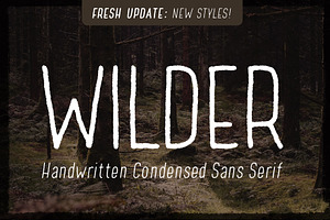 Wilder - A Condensed Sans Serif