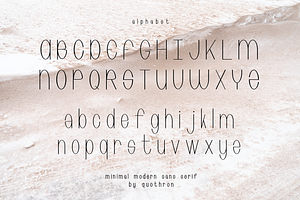 Primitivly Minimal Modern Sans Serif