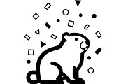 Cute Bear Silhouette Vector Bundle, a Person Illustration by Designer_Momina (Thumbnail 29 of 31)