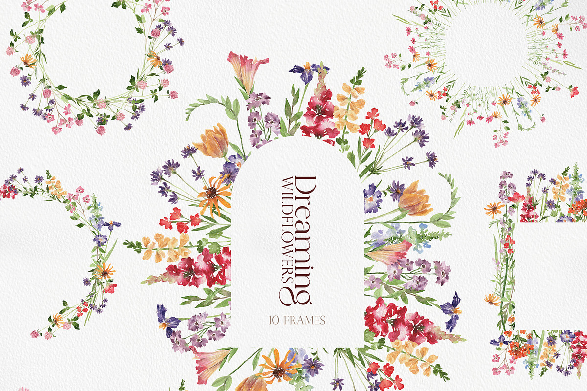Dreaming Watercolor WILDFLOWER, a Decorative Illustration by Beigetime (Photo 11 of 14)