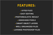 Phone Mockup Bundle - 8 PSD files, an iPhone Mockup by Bruno's Shop (Thumbnail 3 of 3)