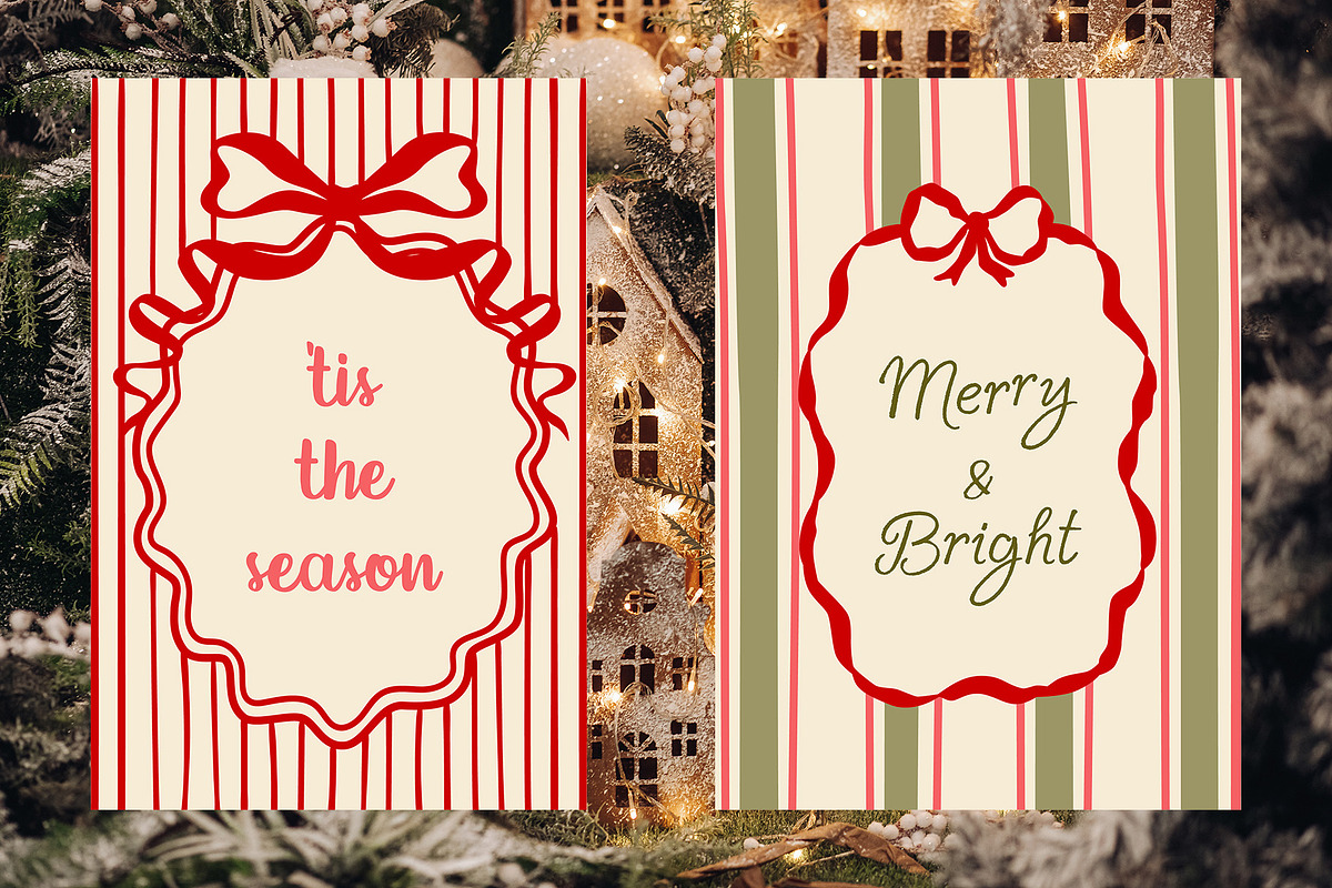 Vintage Christmas clipart & posters, an Object Graphic by Tani Kuzminka (Photo 2 of 13)