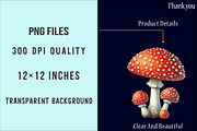 Edible Mushrooms Sublimation Clipart, an Illustration by SinaCreation (Thumbnail 4 of 5)