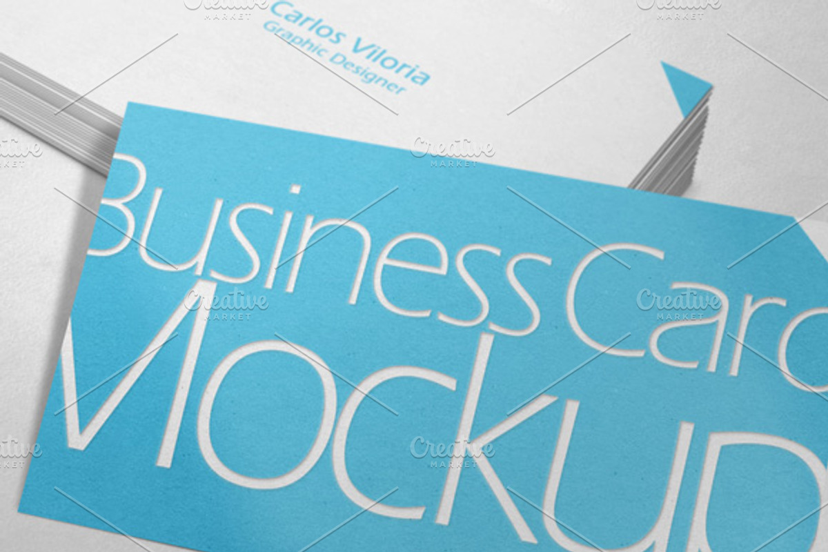 Business Card Mockup 01, a Print Template by Mockups by Carlos Viloria (Photo 2 of 2)
