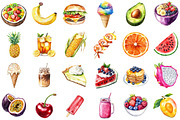 Summer Day Food Clipart, an Illustration by Sublimation Artist (Thumbnail 2 of 6)