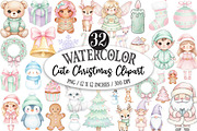 Cute Christmas Clipart, an Illustration by Designking (Thumbnail 1 of 5)