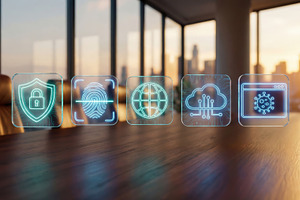 Digital icons for cybersecurity, a Business Photo by Shootdiem