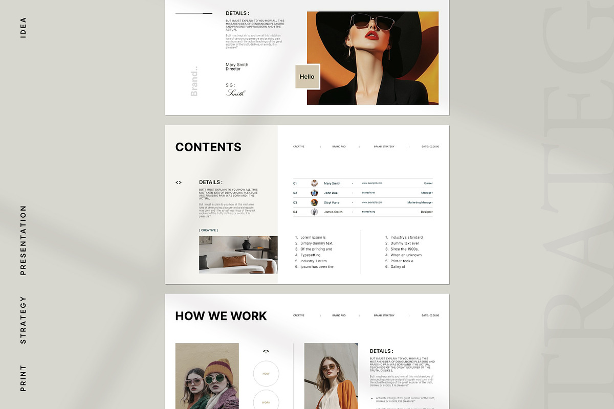 Brand Strategy Presentation Template, a Presentation Template by PrintIdea (Photo 2 of 8)